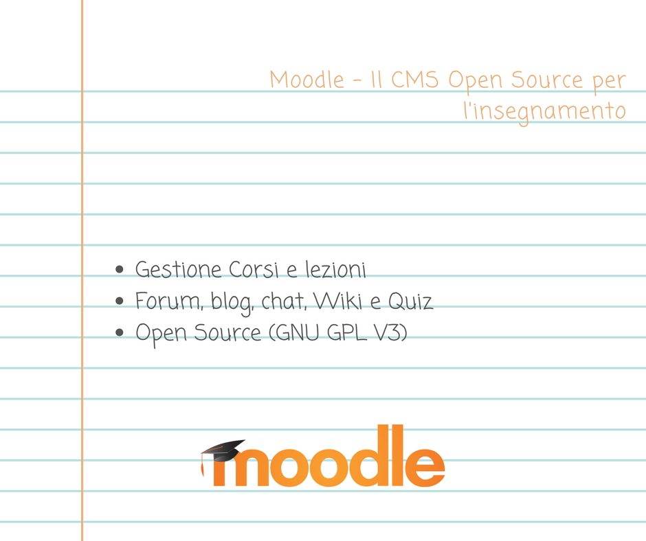 Moodle – Il CMS Open Source per l'insegnamento
