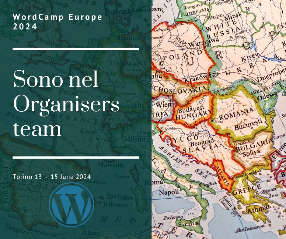 WordCamp Europe 2024: sono nel Organisers Team
